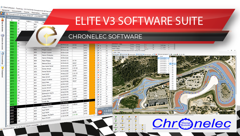 EliteV3 Elite V3 Chronelec software logiciel chronométrage timekeeping